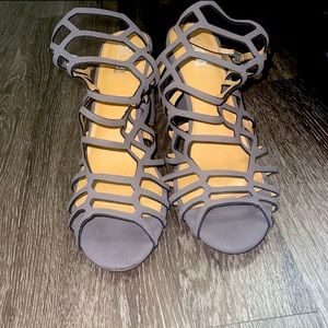 Grey Open Toe Sandal
